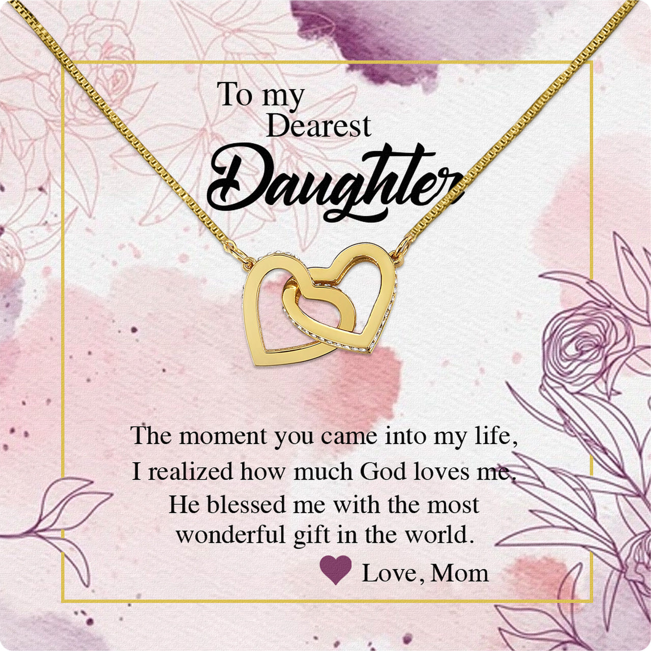 Daughter from Mom Necklace: A Lighted Reminder of Your Unbreakable Love