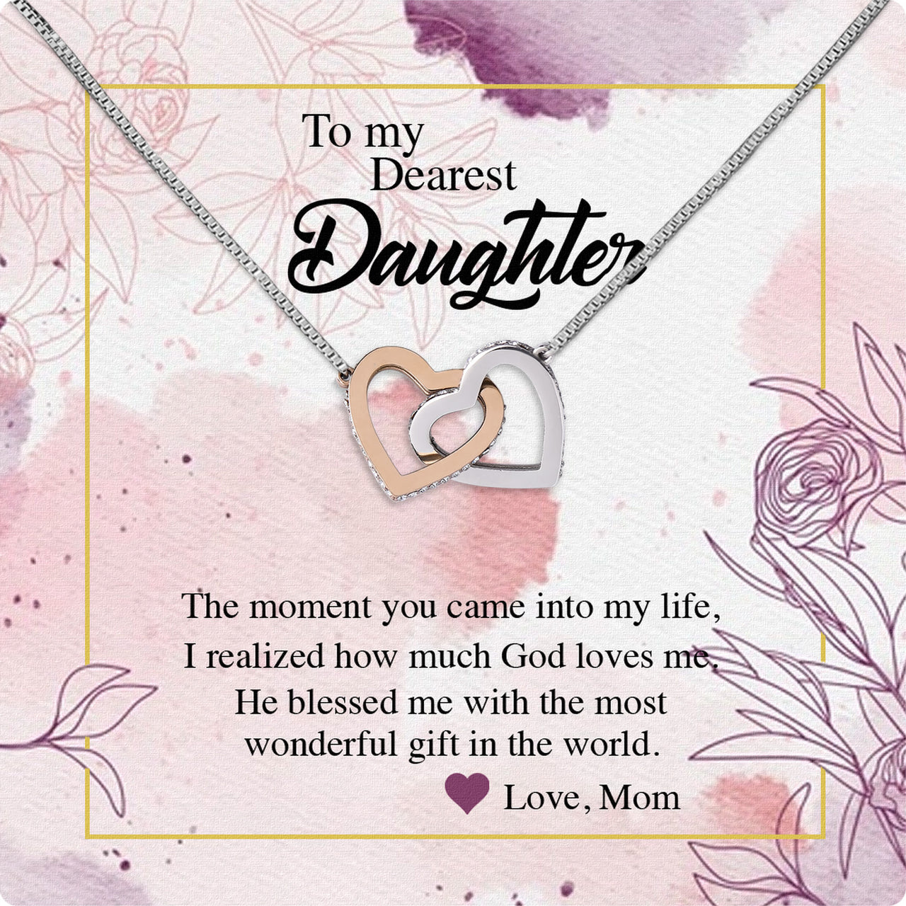 Daughter from Mom Necklace: A Lighted Reminder of Your Unbreakable Love