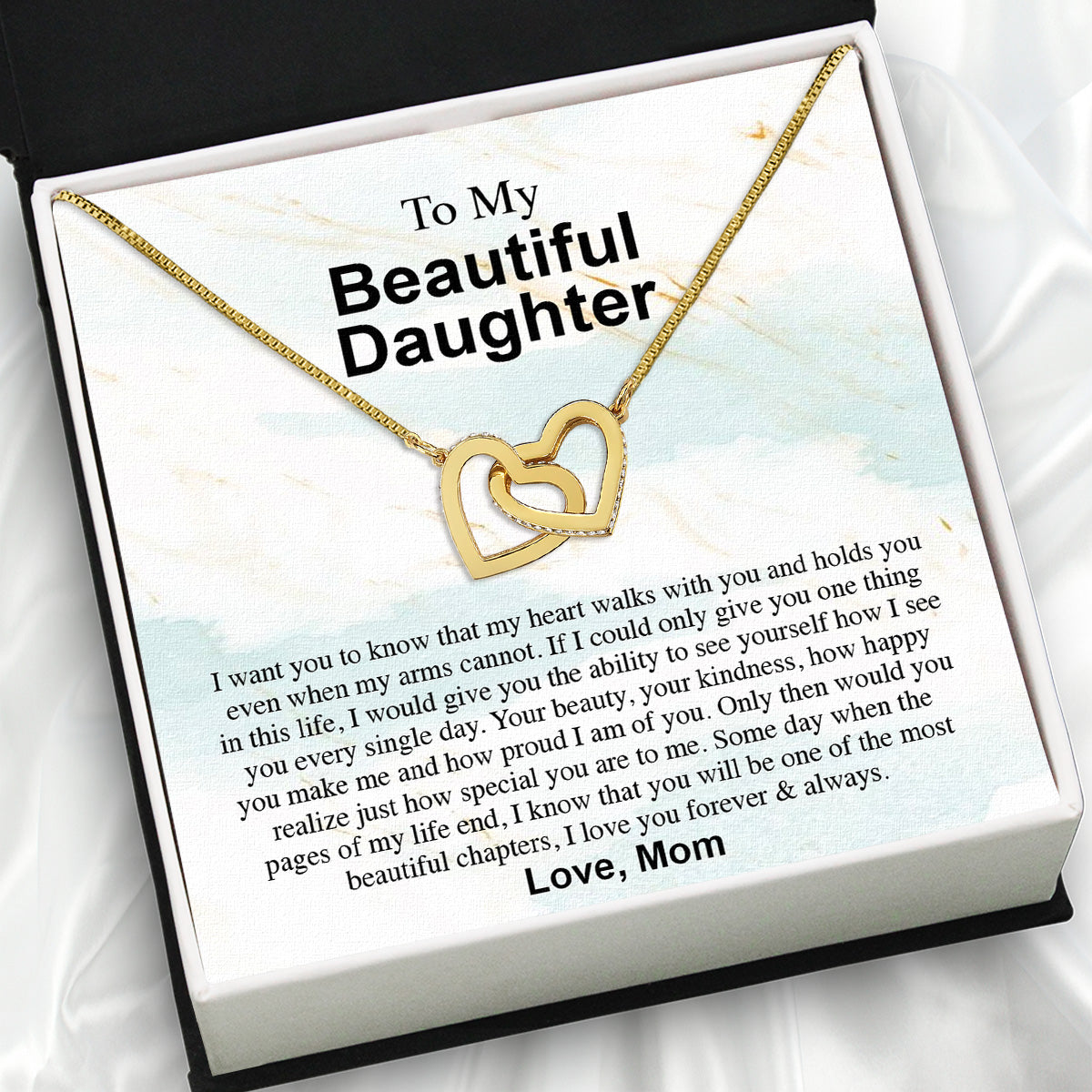 Daughter from Mom Necklace: A Lighted Reminder of Your Unbreakable Love