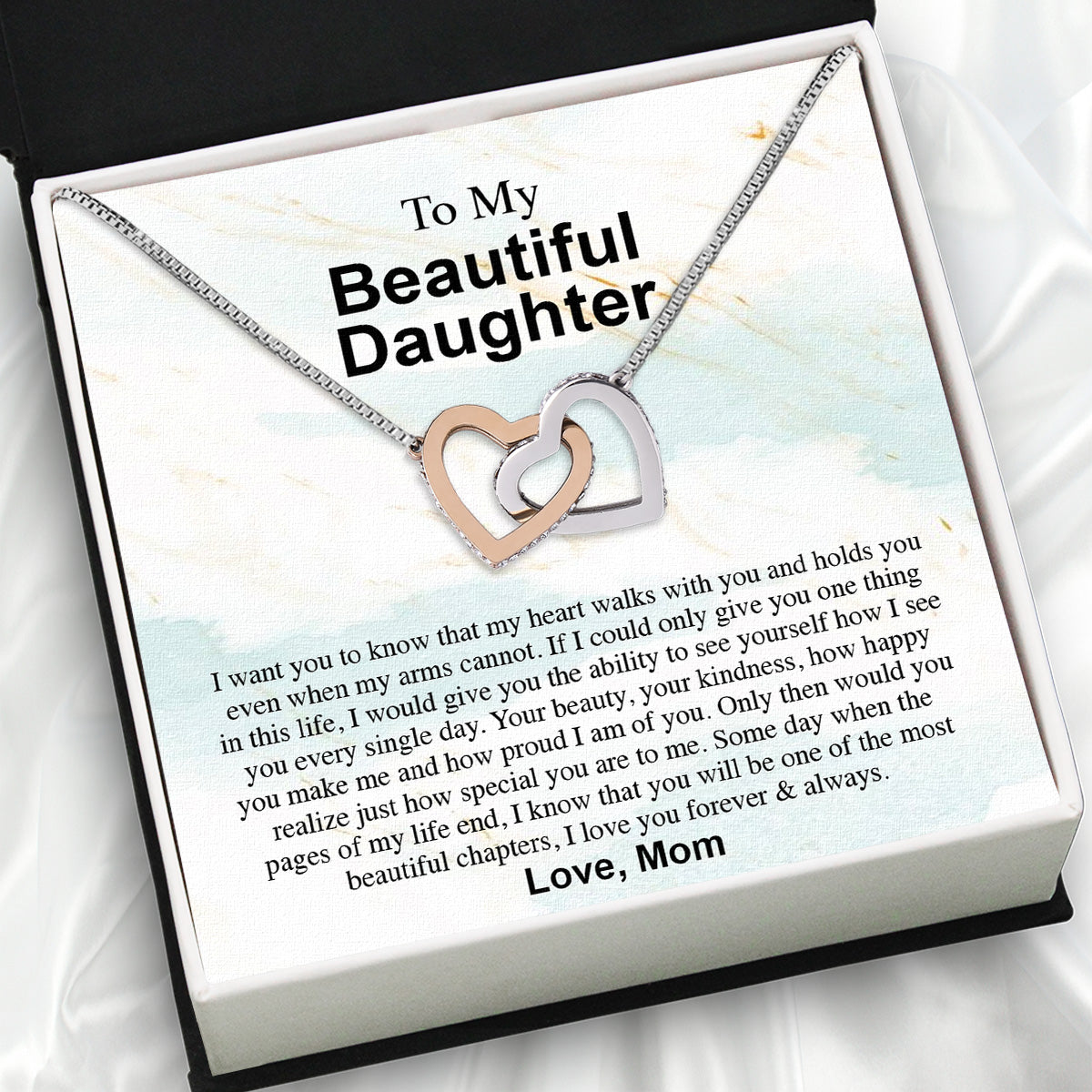 Daughter from Mom Necklace: A Lighted Reminder of Your Unbreakable Love