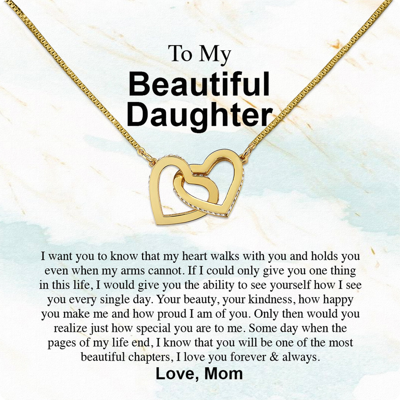 Daughter from Mom Necklace: A Lighted Reminder of Your Unbreakable Love