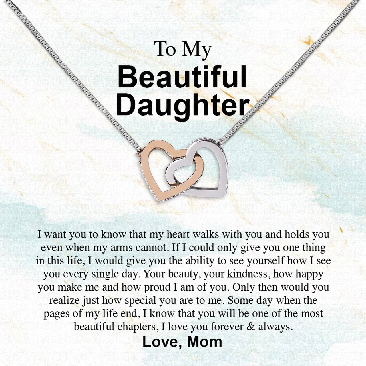 Daughter from Mom Necklace: A Lighted Reminder of Your Unbreakable Love