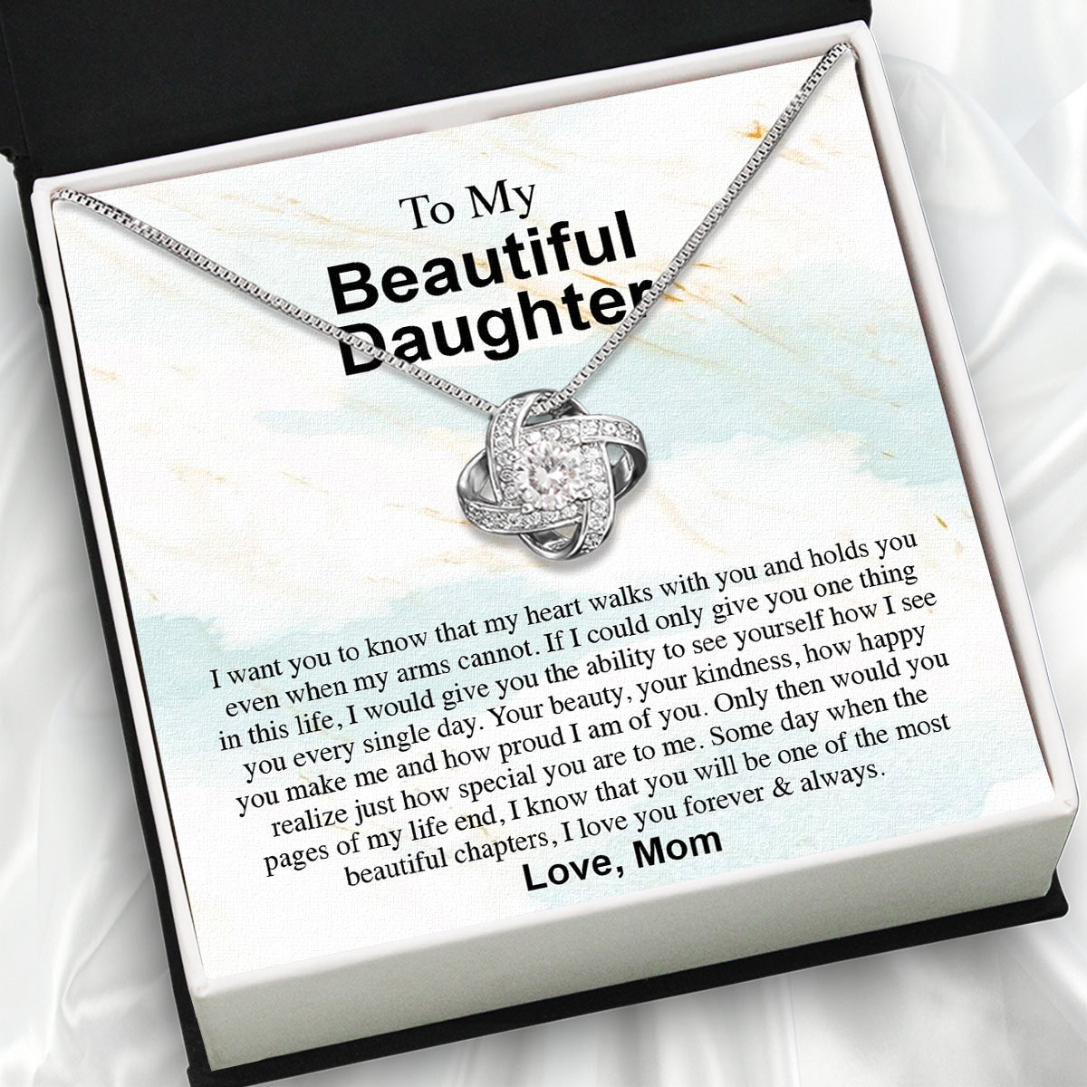 Daughter from Mom Necklace: A Lighted Reminder of Your Unbreakable Love