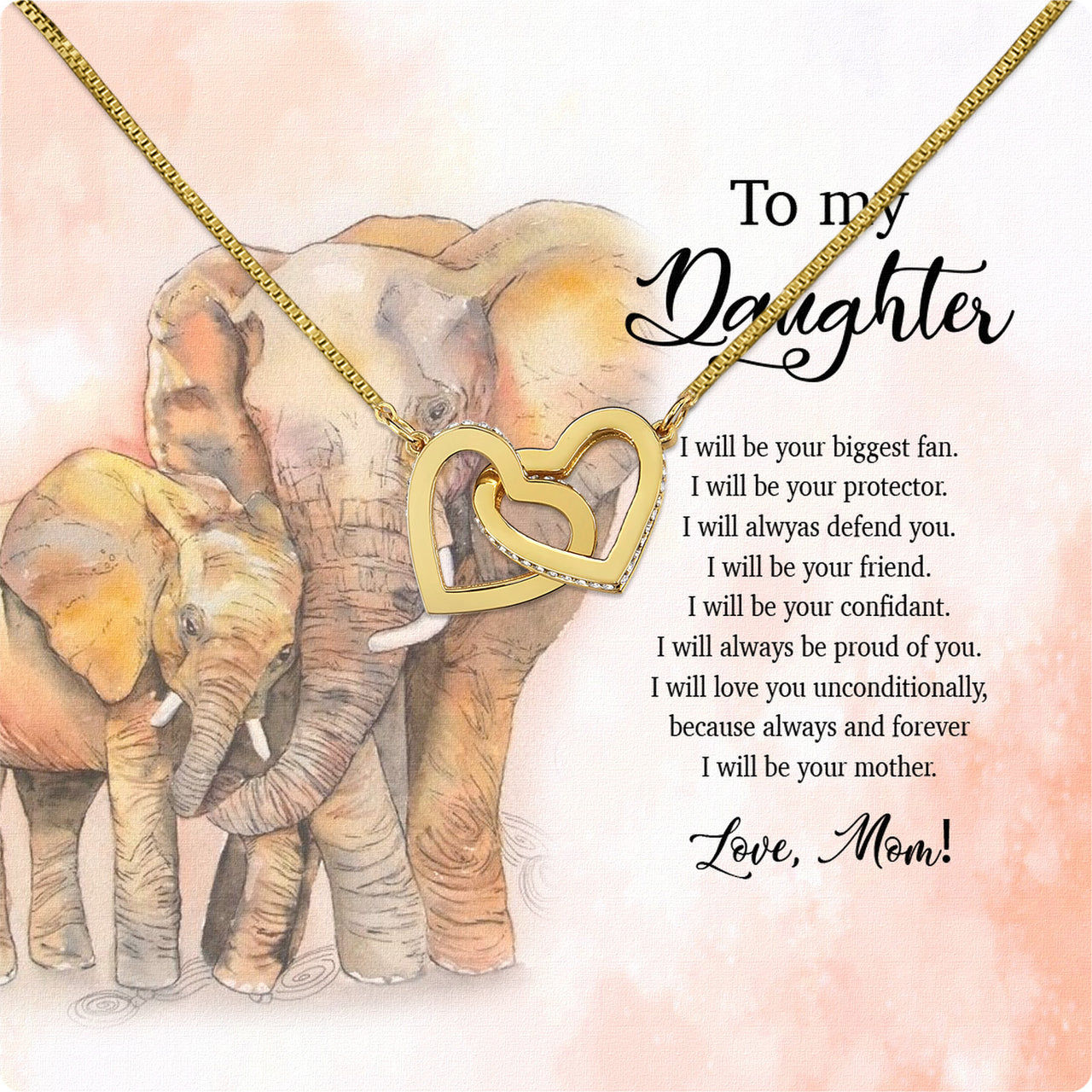 Daughter from Mom Necklace: A Lighted Reminder of Your Unbreakable Love