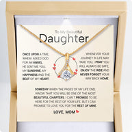 To My Daughter Necklace From Mom With Heartfelt Message - Unique Jewelry For Daughter - My Sunshine