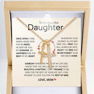 To My Daughter Cross Necklace From Mom With Heartfelt Message - Unique Jewelry For Daughter - My Sunshine