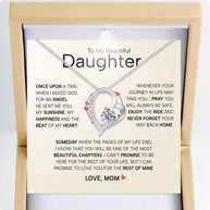 To My Daughter Necklace From Mom With Heartfelt Message - Unique Jewelry For Daughter - My Sunshine