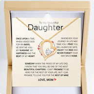 To My Daughter Necklace From Mom With Heartfelt Message - Unique Jewelry For Daughter - My Sunshine