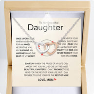 To My Daughter Necklace From Mom With Heartfelt Message - Unique Jewelry For Daughter - My Sunshine