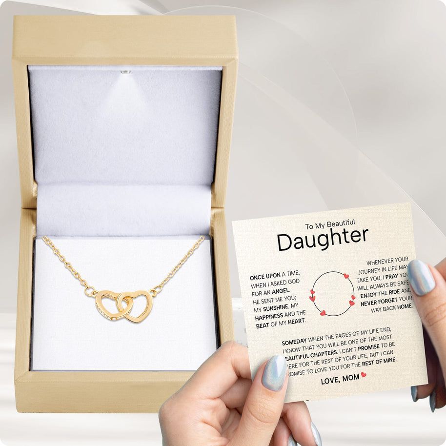 To My Daughter Necklace From Mom With Heartfelt Message - Unique Jewelry For Daughter - My Sunshine