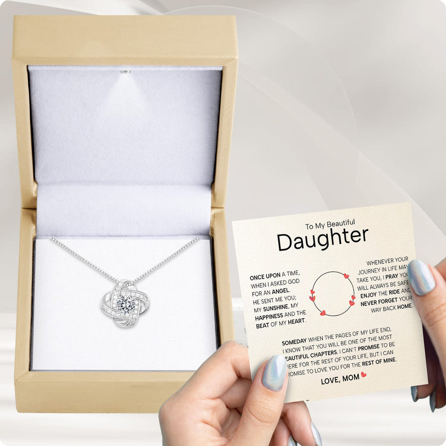 To My Daughter Necklace From Mom With Heartfelt Message - Unique Jewelry For Daughter - My Sunshine