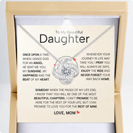 To My Daughter Necklace From Mom With Heartfelt Message - Unique Jewelry For Daughter - My Sunshine