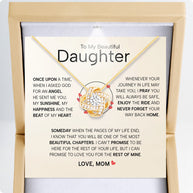 To My Daughter Necklace From Mom With Heartfelt Message - Unique Jewelry For Daughter - My Sunshine