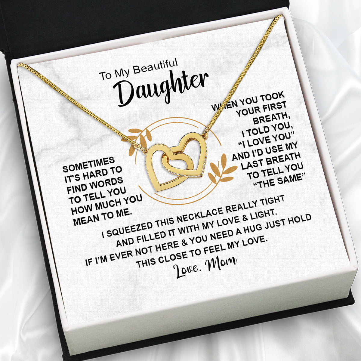 Daughter from Mom Necklace: A Lighted Reminder of Your Unbreakable Love