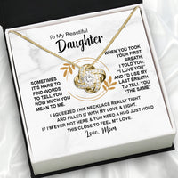 Thumbnail for Daughter from Mom Necklace: A Lighted Reminder of Your Unbreakable Love