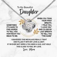 Thumbnail for Daughter from Mom Necklace: A Lighted Reminder of Your Unbreakable Love