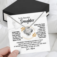 Thumbnail for Daughter from Mom Necklace: A Lighted Reminder of Your Unbreakable Love