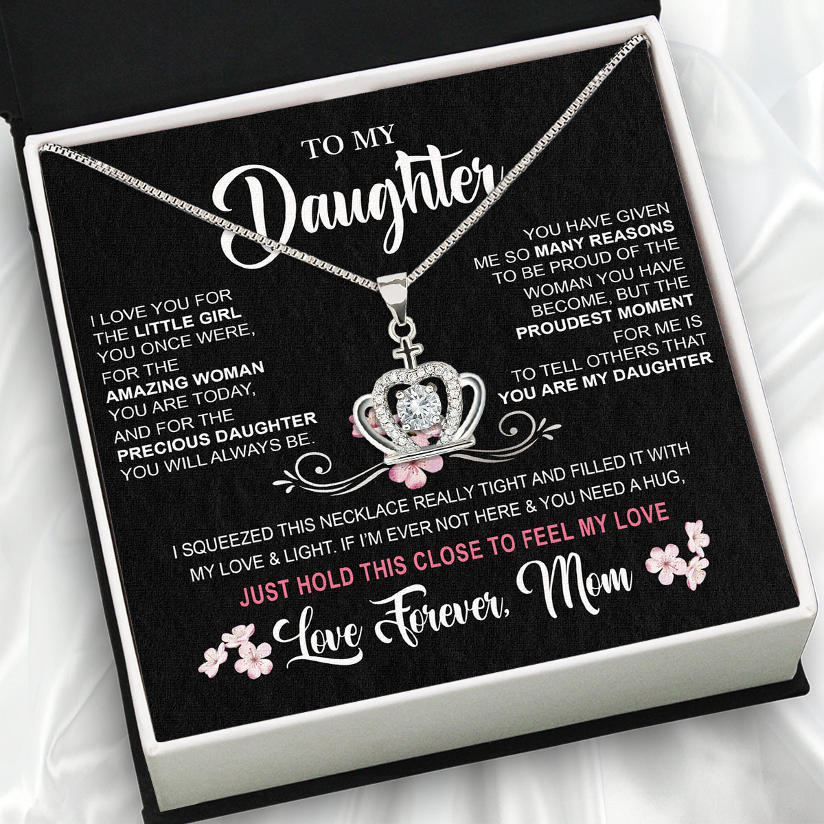 Daughter from Mom Necklace: A Lighted Reminder of Your Unbreakable Love