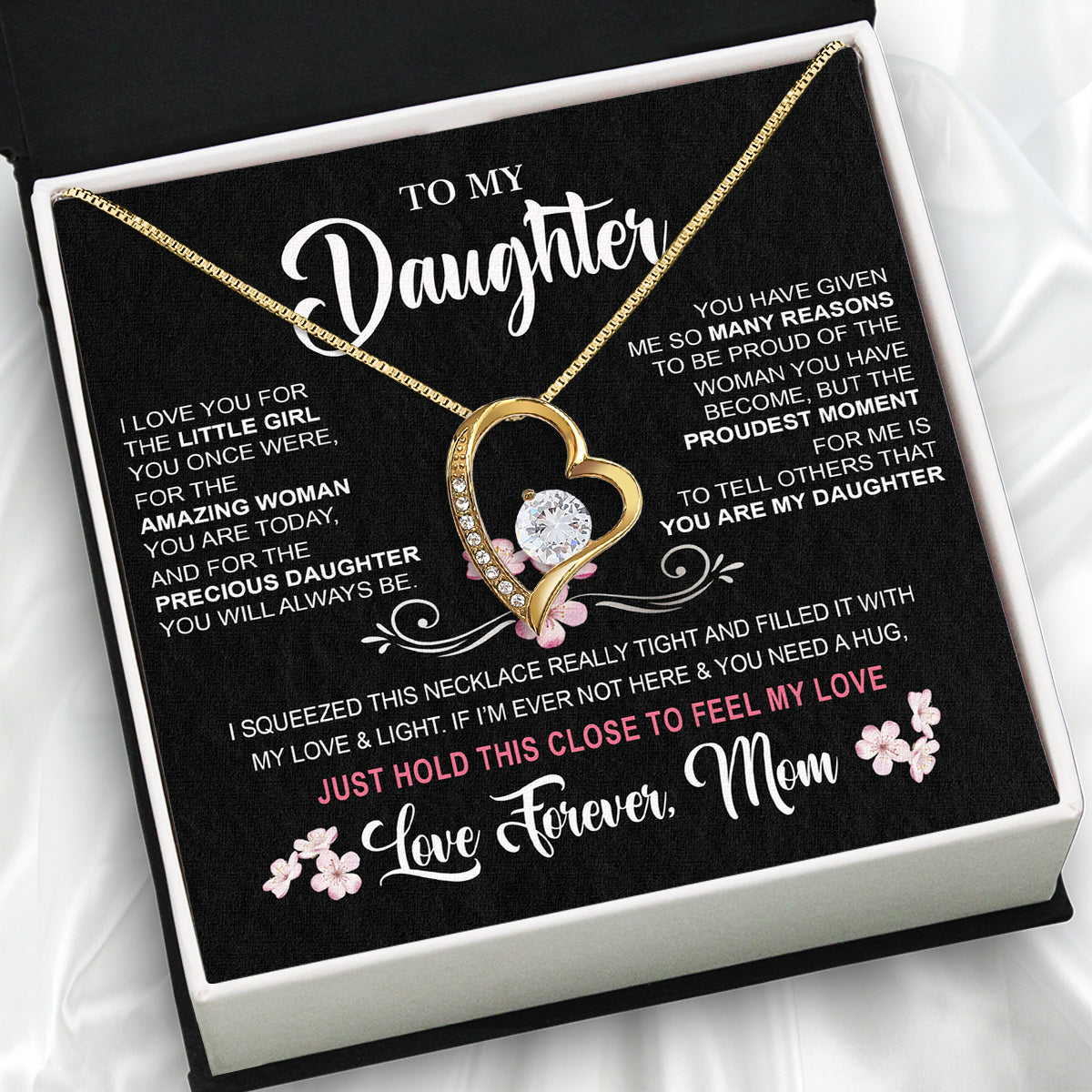 Daughter from Mom Necklace: A Lighted Reminder of Your Unbreakable Love