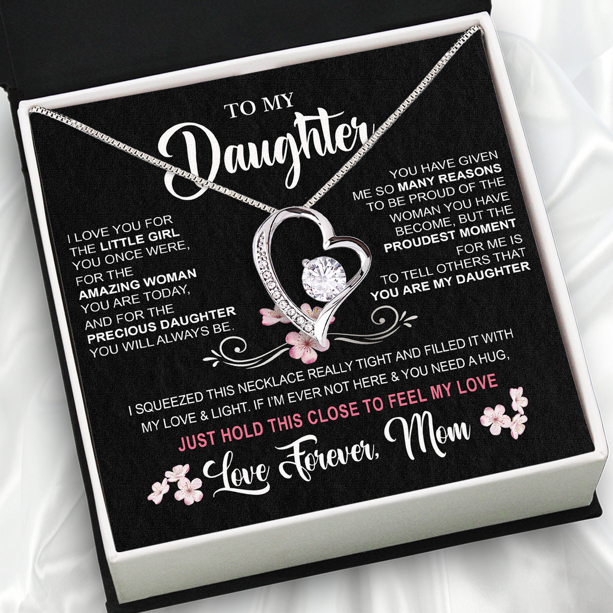 Daughter from Mom Necklace: A Lighted Reminder of Your Unbreakable Love