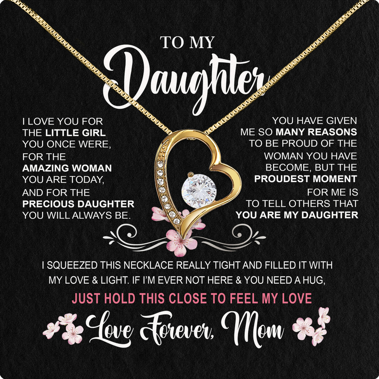 Daughter from Mom Necklace: A Lighted Reminder of Your Unbreakable Love