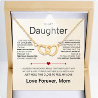 To My Daughter Necklace From Mom With Heartfelt Message - Unique Jewelry For Daughter - You Are My Daughter