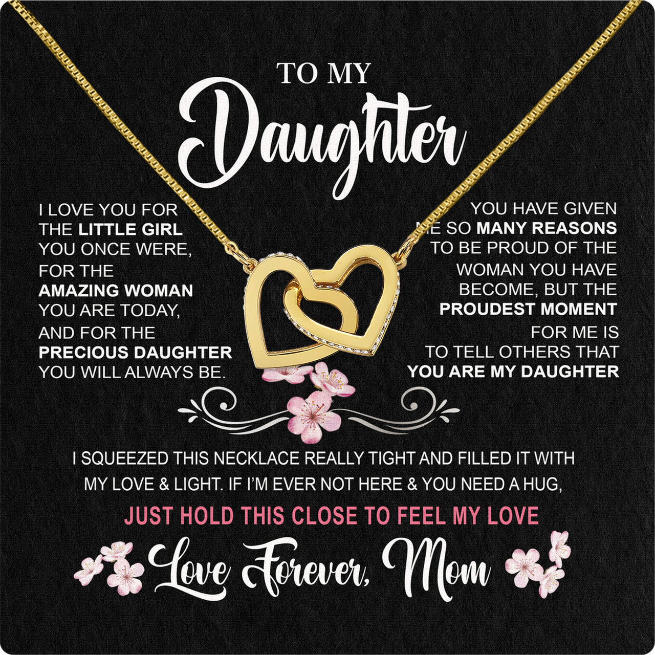 Daughter from Mom Necklace: A Lighted Reminder of Your Unbreakable Love