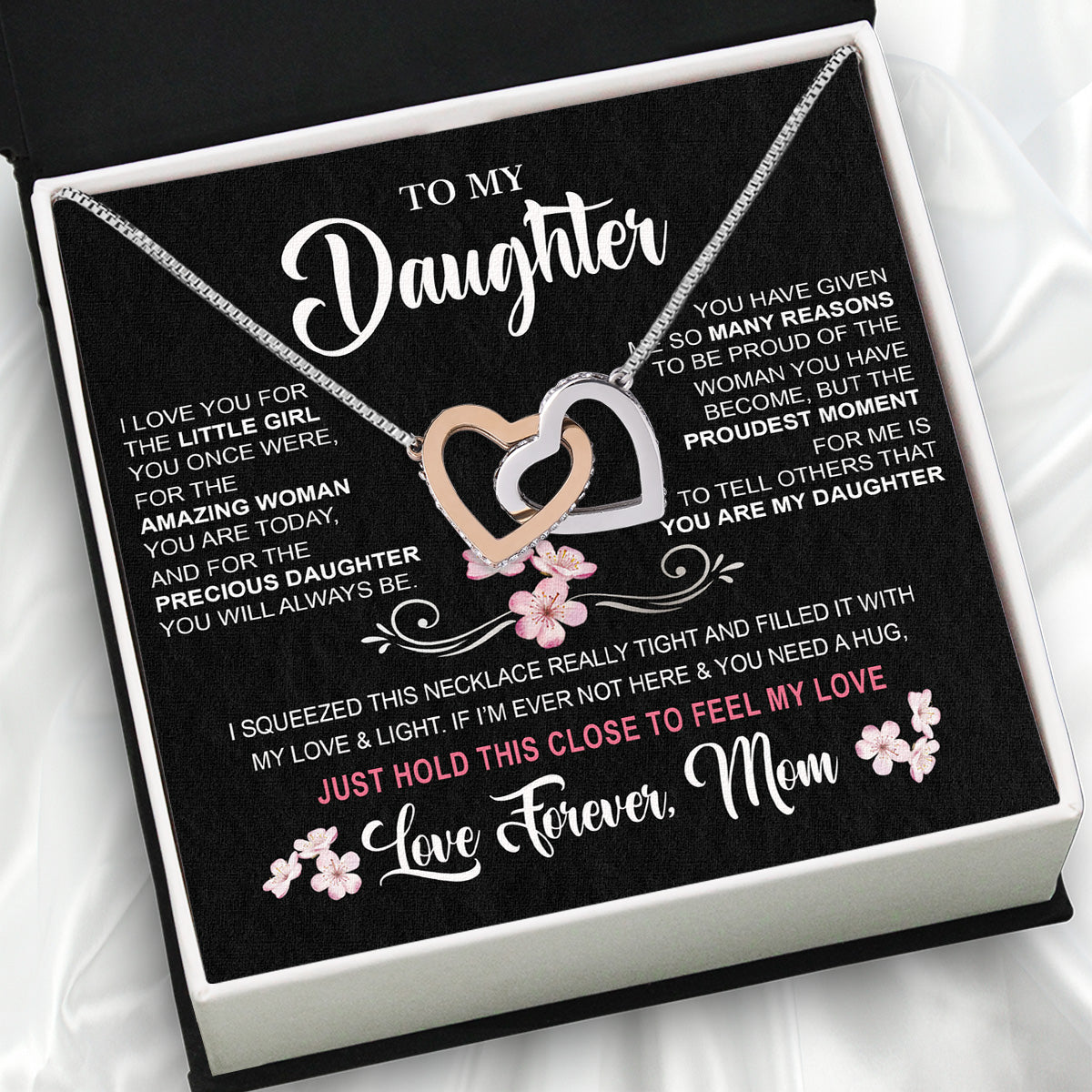 Daughter from Mom Necklace: A Lighted Reminder of Your Unbreakable Love