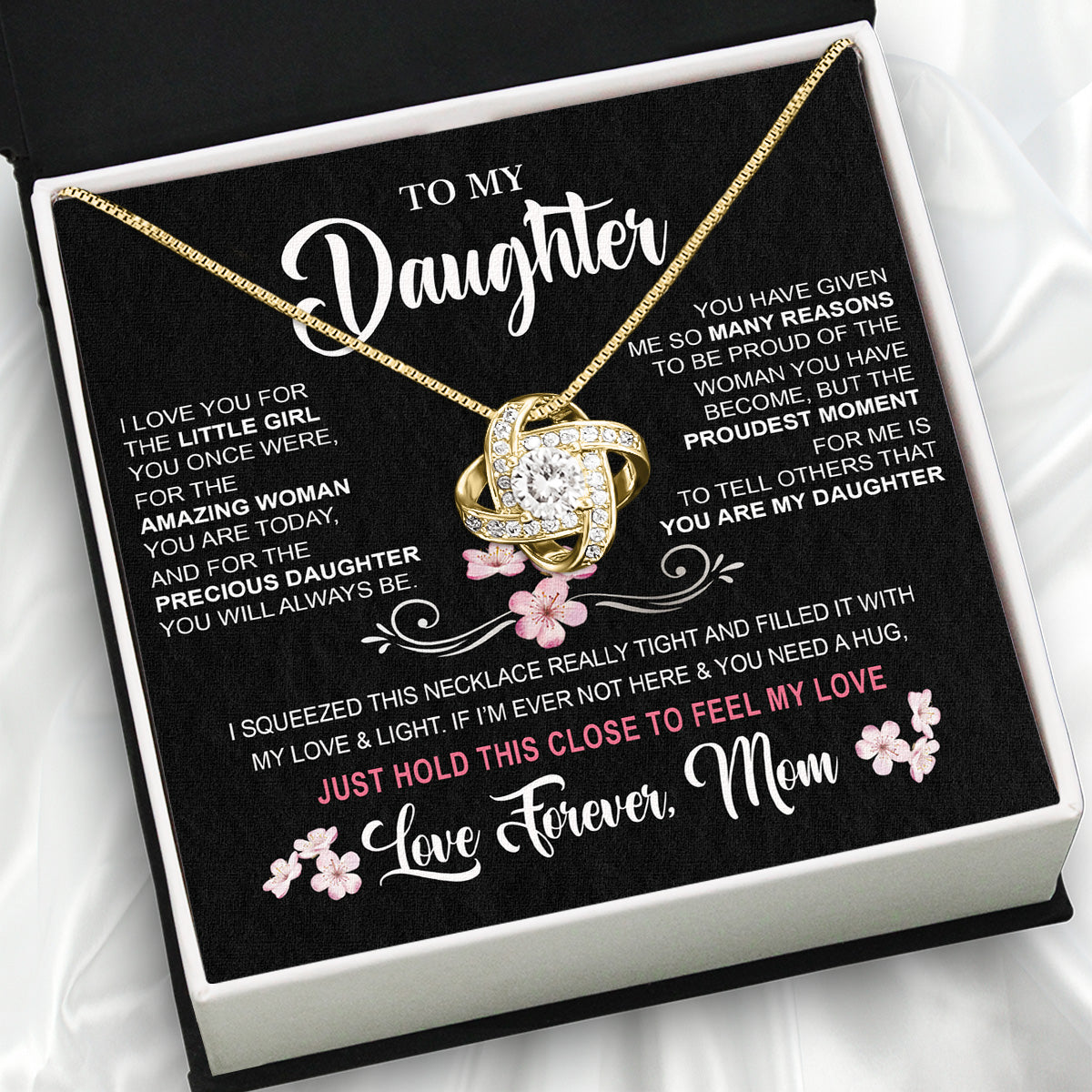 Daughter from Mom Necklace: A Lighted Reminder of Your Unbreakable Love