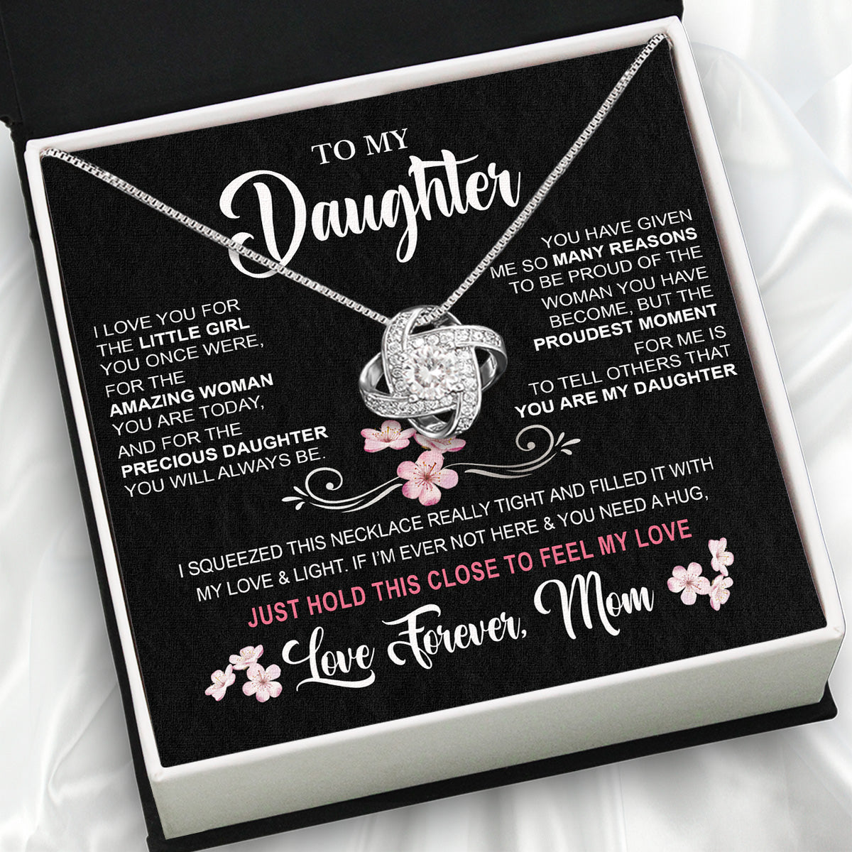 Daughter from Mom Necklace: A Lighted Reminder of Your Unbreakable Love