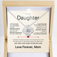 To My Daughter Necklace From Mom With Heartfelt Message - Unique Jewelry For Daughter - You Are My Daughter