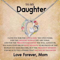 Thumbnail for To My Daughter Necklace From Mom With Heartfelt Message Card, Jewelry For Daughter, Daughter Gift From Mom On Birthday, Wedding, Christmas, Graduation