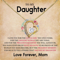 Thumbnail for To My Daughter Necklace From Mom With Heartfelt Message Card, Jewelry For Daughter, Daughter Gift From Mom On Birthday, Wedding, Christmas, Graduation