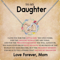 Thumbnail for To My Daughter Necklace From Mom With Heartfelt Message Card, Jewelry For Daughter, Daughter Gift From Mom On Birthday, Wedding, Christmas, Graduation