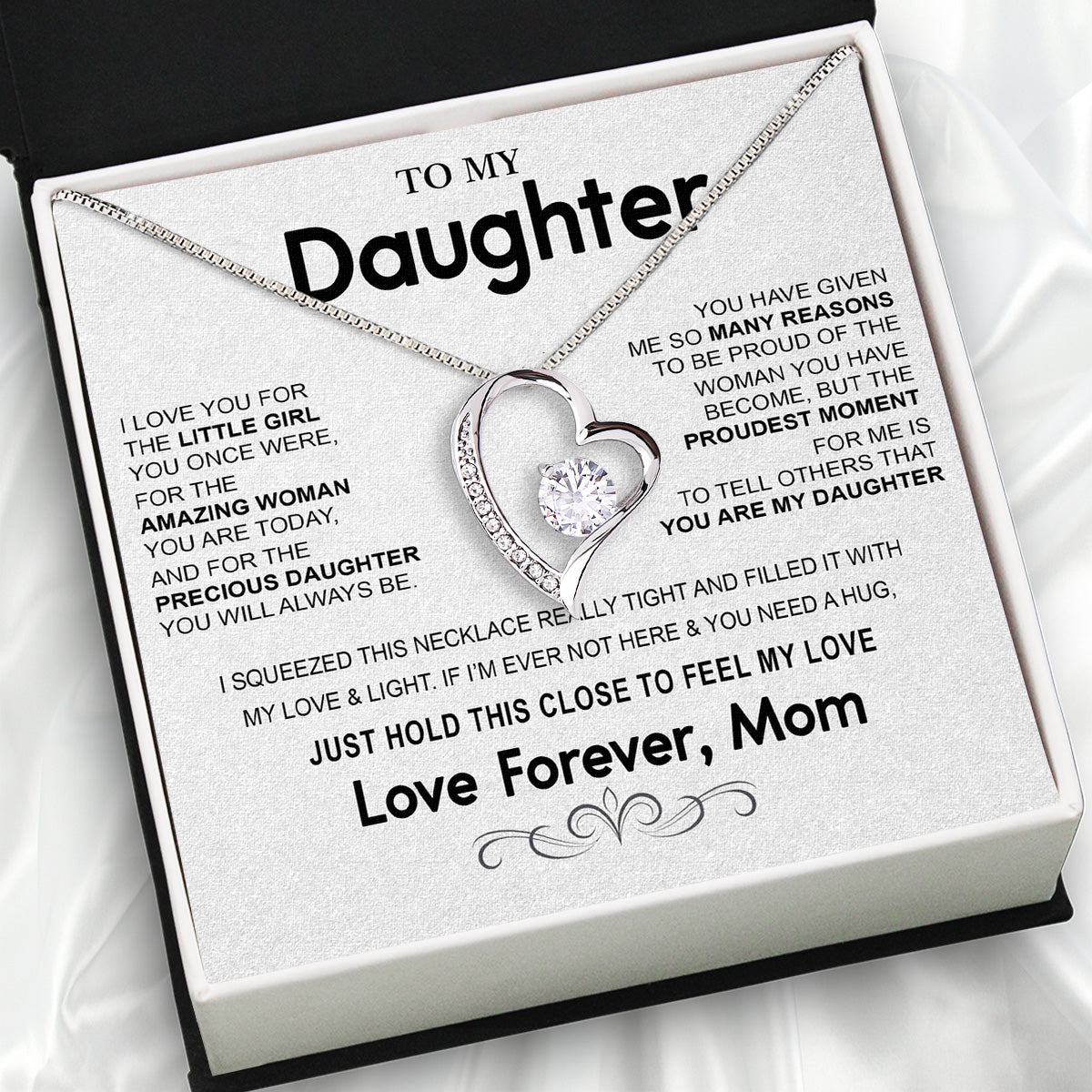 Daughter from Mom Necklace: A Lighted Reminder of Your Unbreakable Love