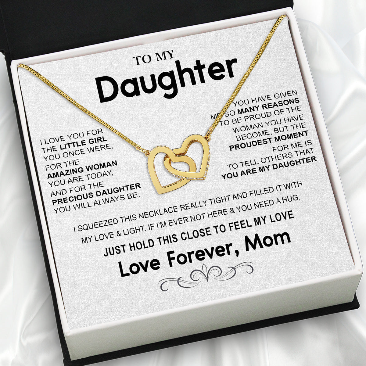 Daughter from Mom Necklace: A Lighted Reminder of Your Unbreakable Love