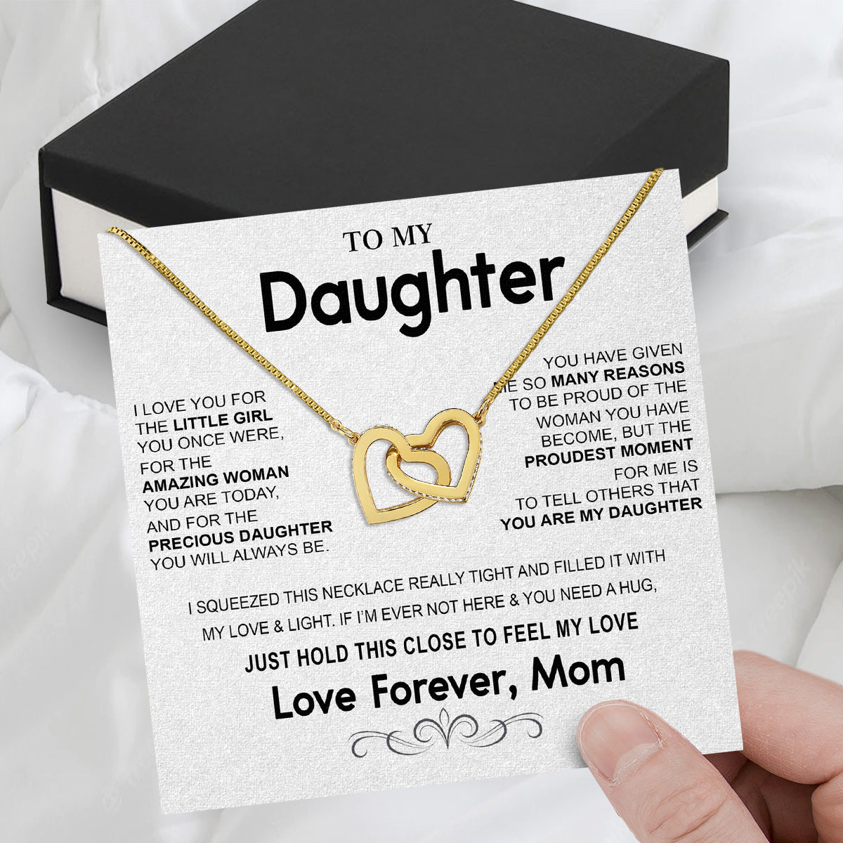 Daughter from Mom Necklace: A Lighted Reminder of Your Unbreakable Love