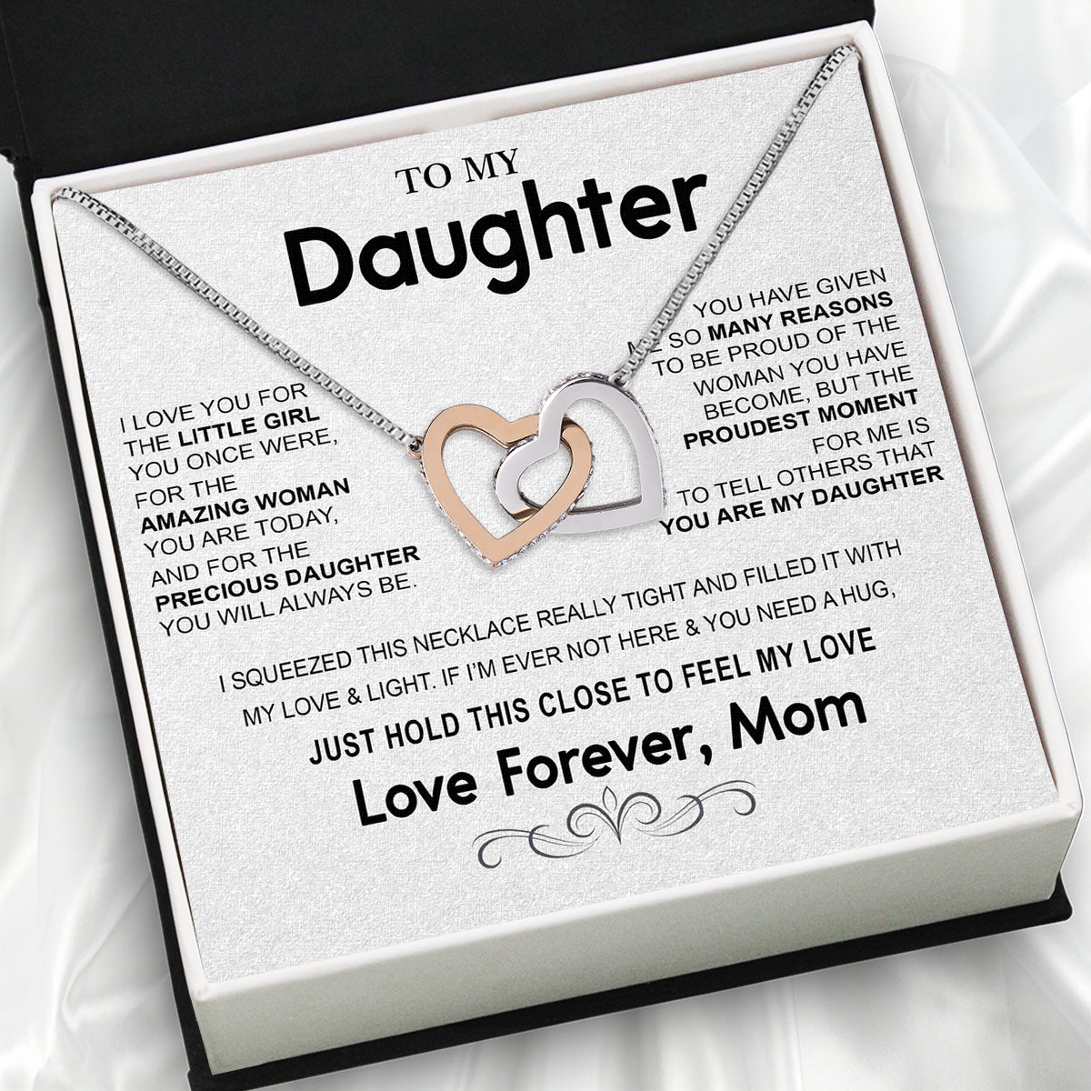 Daughter from Mom Necklace: A Lighted Reminder of Your Unbreakable Love