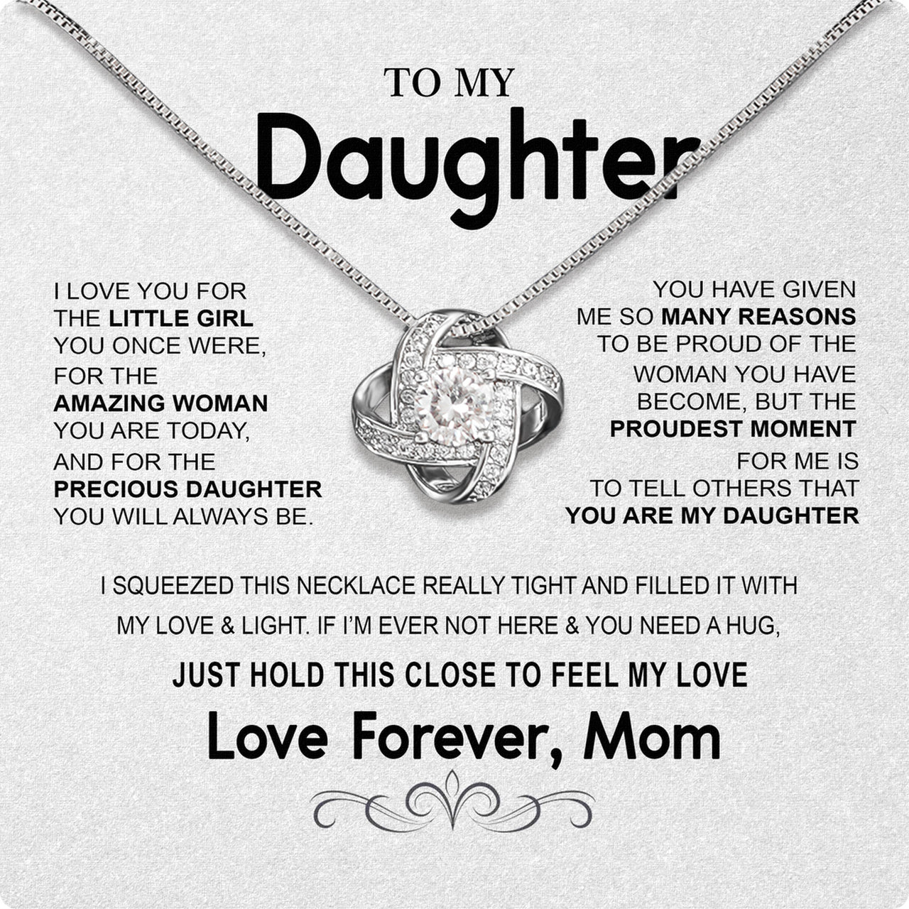 Daughter from Mom Necklace: A Lighted Reminder of Your Unbreakable Love