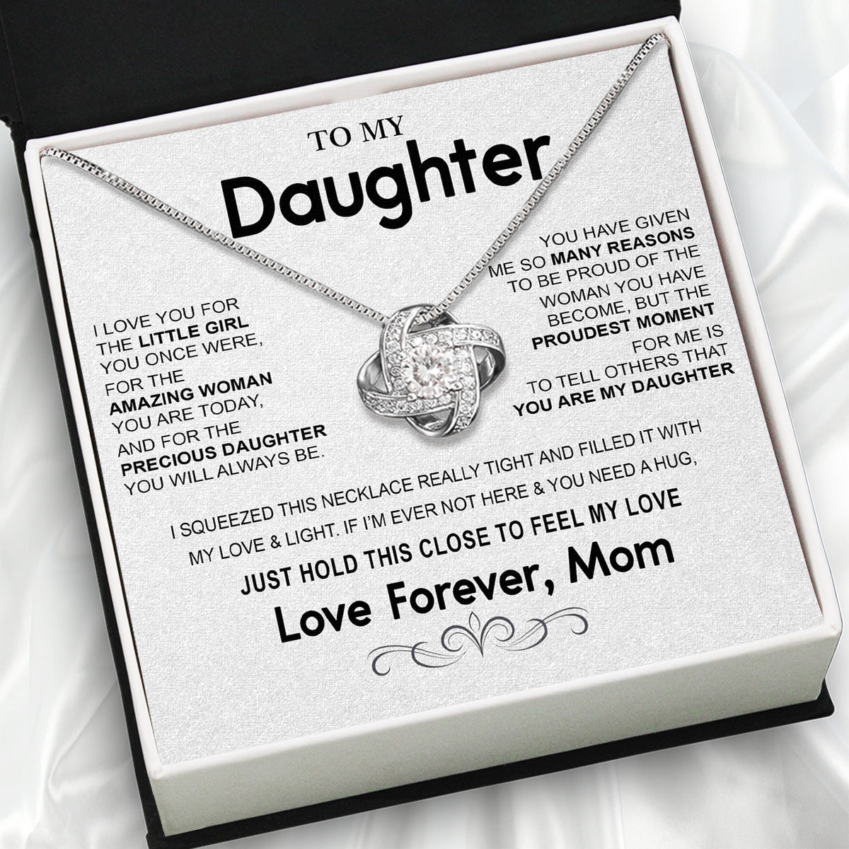 Daughter from Mom Necklace: A Lighted Reminder of Your Unbreakable Love