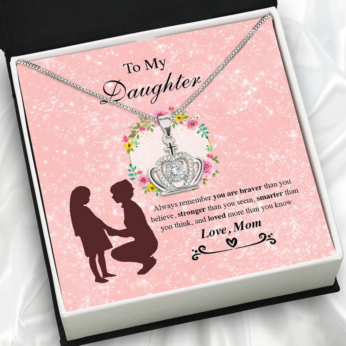 Daughter from Mom Necklace: A Lighted Reminder of Your Unbreakable Love