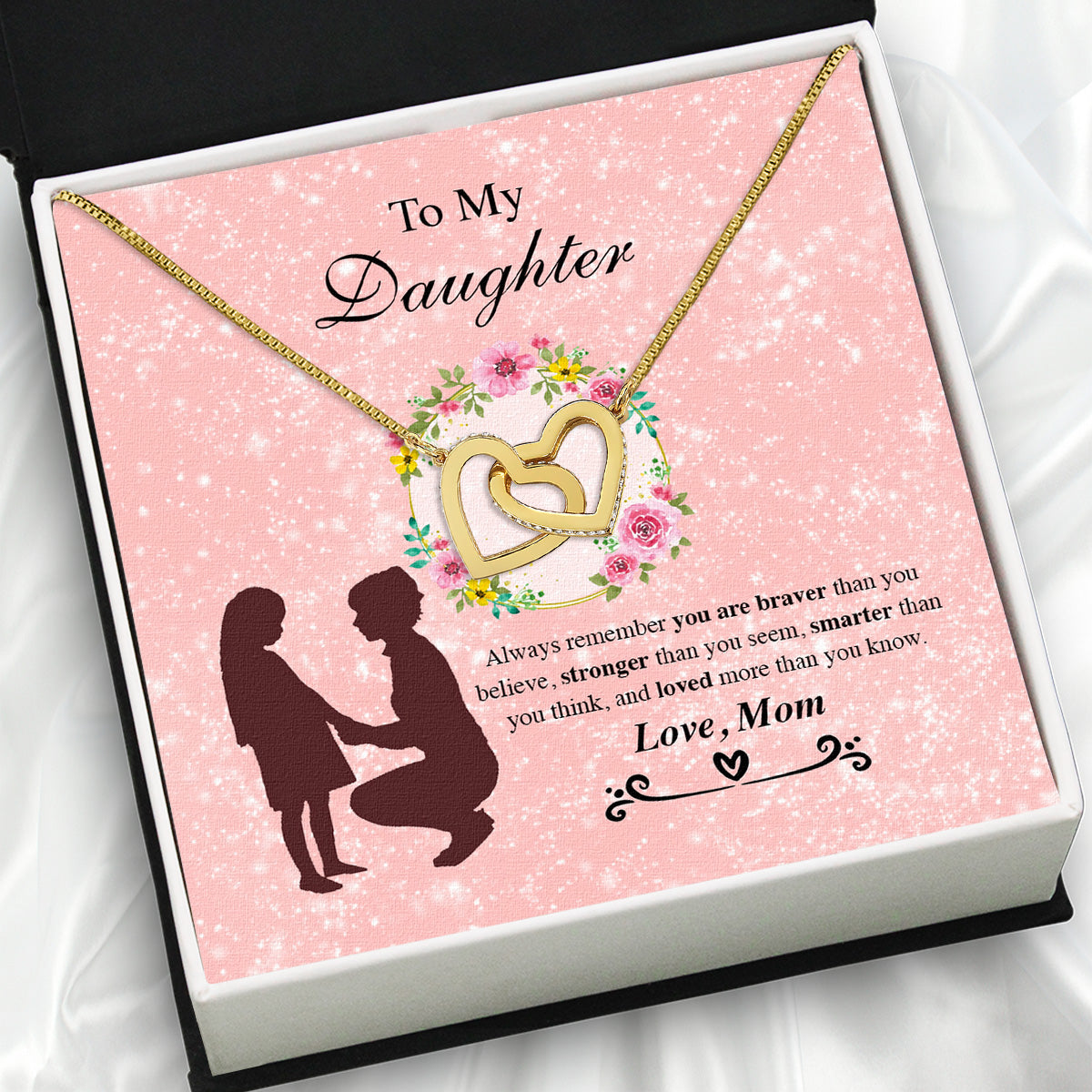 Daughter from Mom Necklace: A Lighted Reminder of Your Unbreakable Love