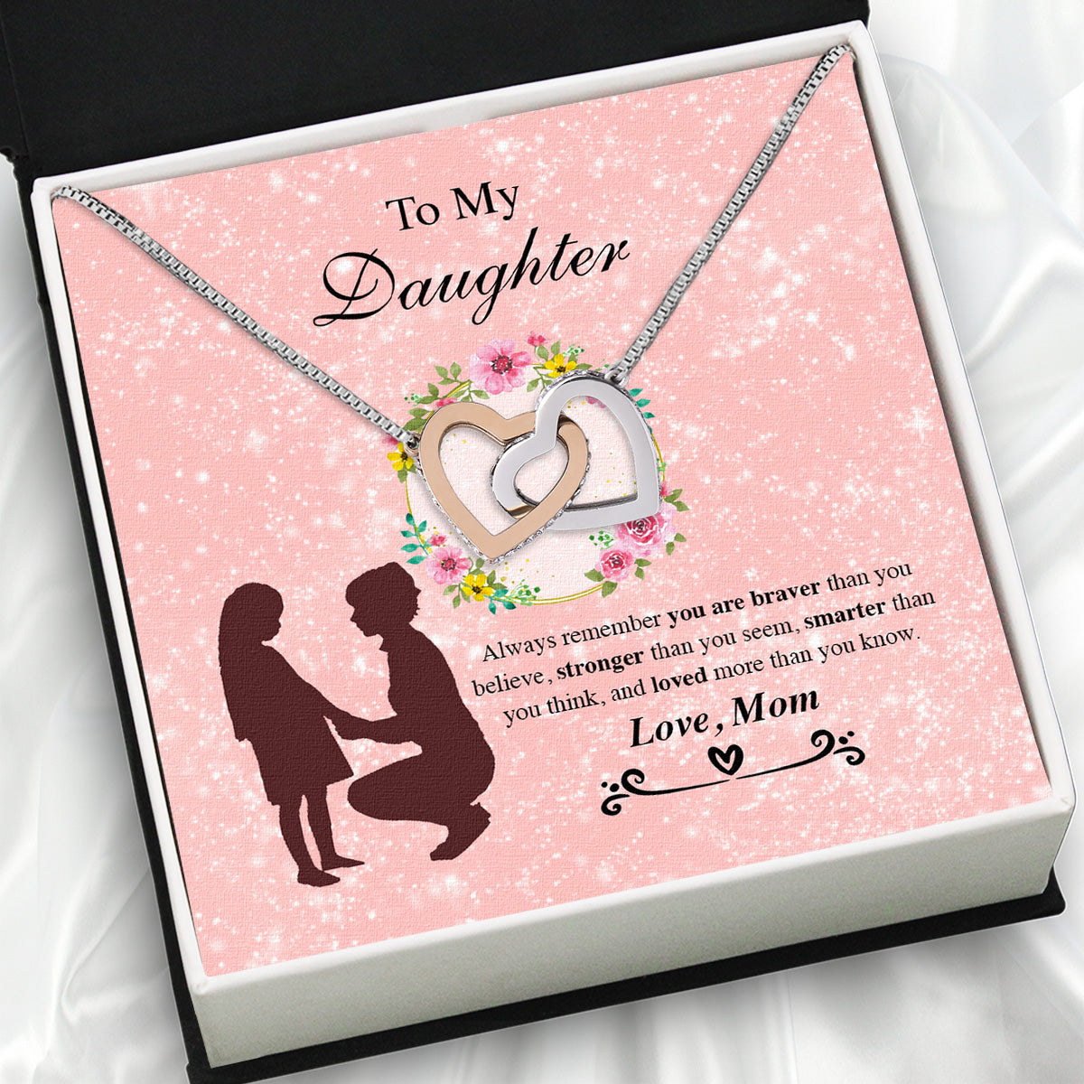 Daughter from Mom Necklace: A Lighted Reminder of Your Unbreakable Love