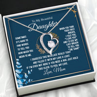 Thumbnail for Daughter from Mom Necklace: A Lighted Reminder of Your Unbreakable Love