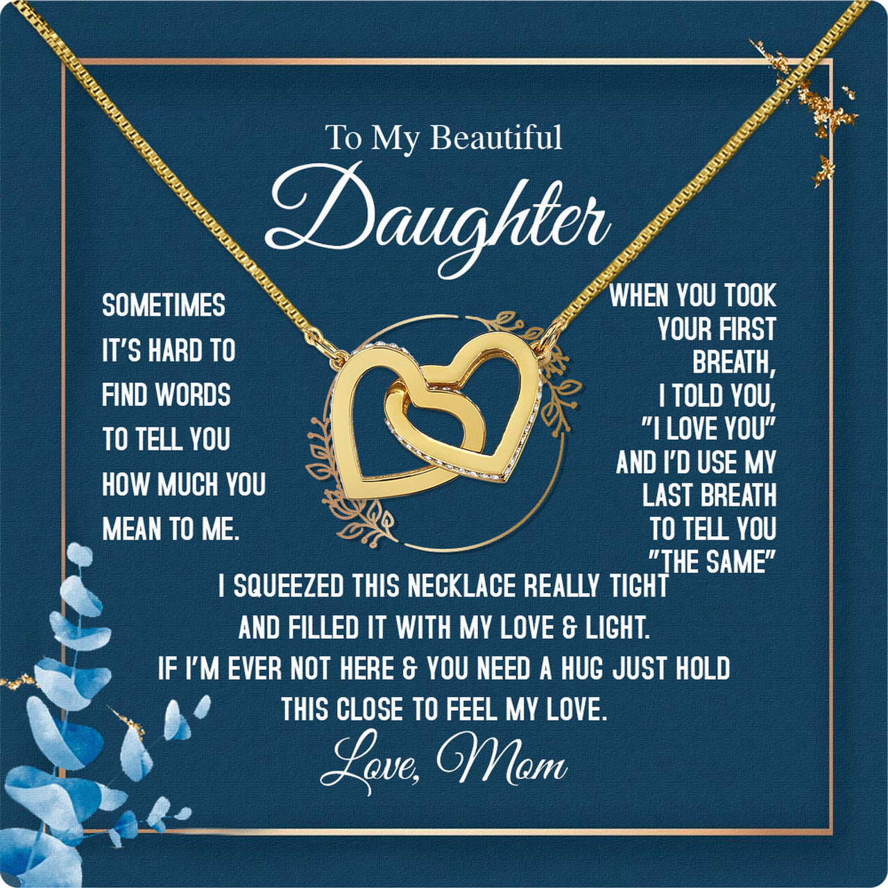 Daughter from Mom Necklace: A Lighted Reminder of Your Unbreakable Love