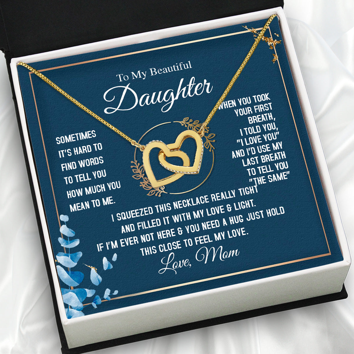 Daughter from Mom Necklace: A Lighted Reminder of Your Unbreakable Love