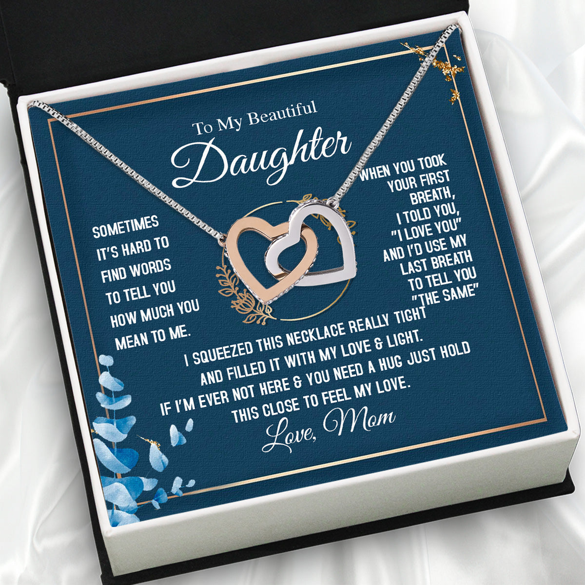 Daughter from Mom Necklace: A Lighted Reminder of Your Unbreakable Love