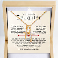To My Daughter Cross Necklace From Mom With Heartfelt Message - Unique Jewelry For Daughter - Important Chapters