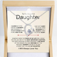 To My Daughter Necklace From Mom With Heartfelt Message - Unique Jewelry For Daughter - Important Chapters