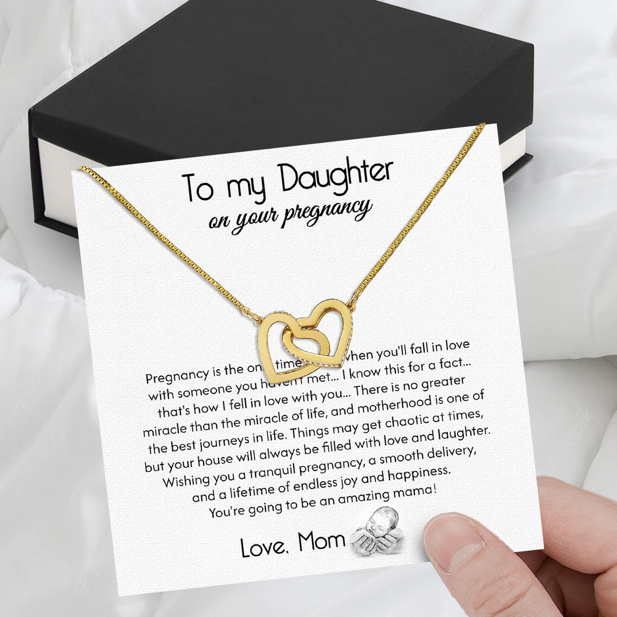 Daughter from Mom Necklace: A Lighted Reminder of Your Unbreakable Love